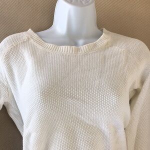 Love by Design white “waffle” sweatshirt